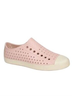 Native Shoes Jefferson Slip On Sneakers Water Friendly Pink White M4 W6 J4